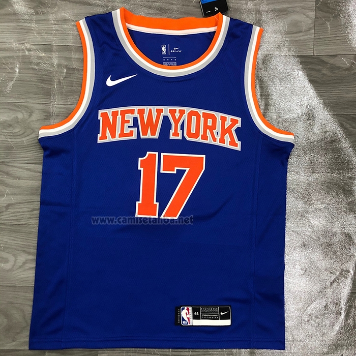 Camiseta New York Knicks Jeremy Lin #17 Icon Azul